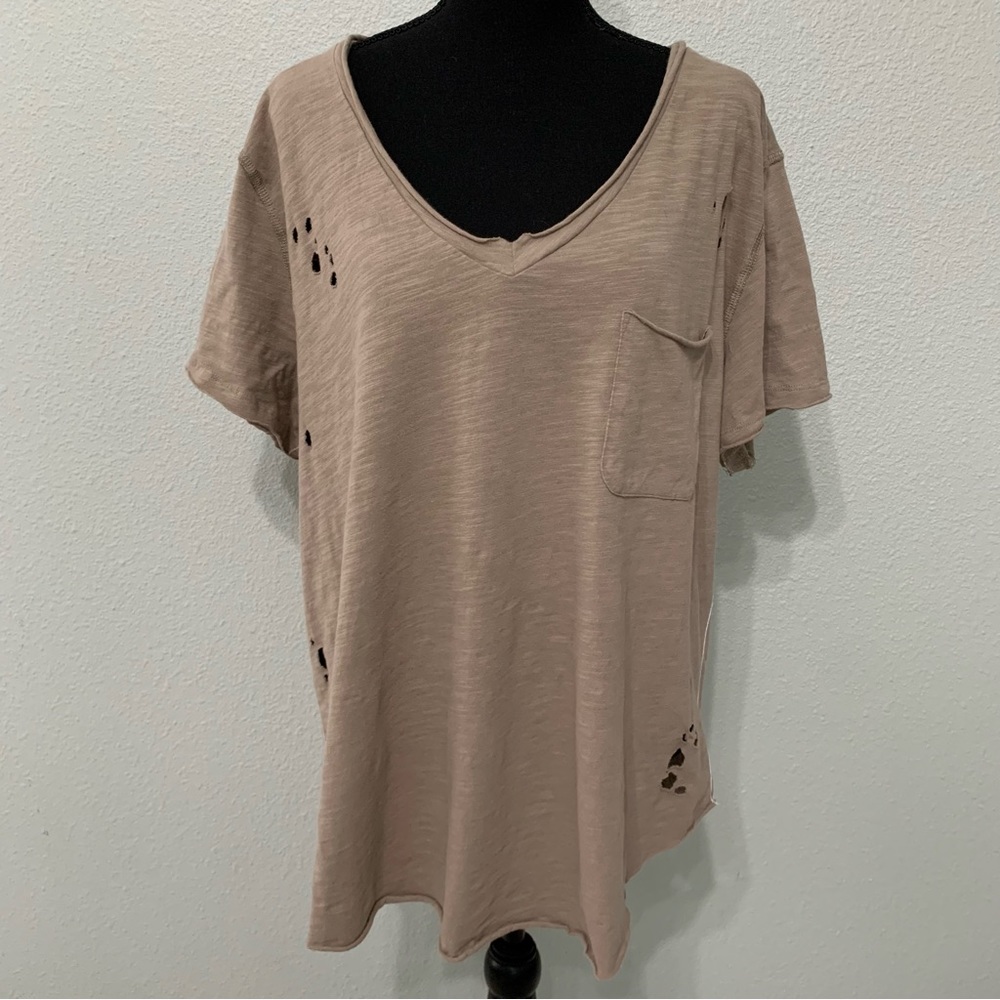 Moon Ryder distressed t-shirt v-neck